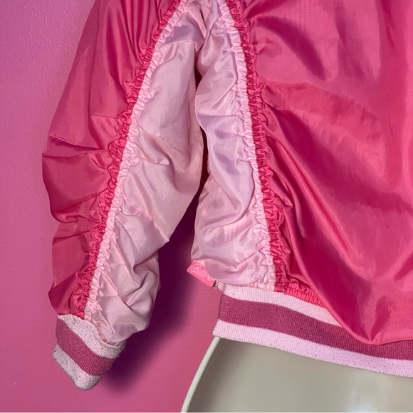 Barbie Girls Bomber Jacket - Retro Barbie Style - Pink - Size 6X - Picture 13 of 17